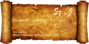 Szandi Jutta névjegykártya